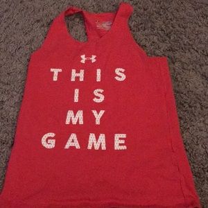 under armour youth medium tank top